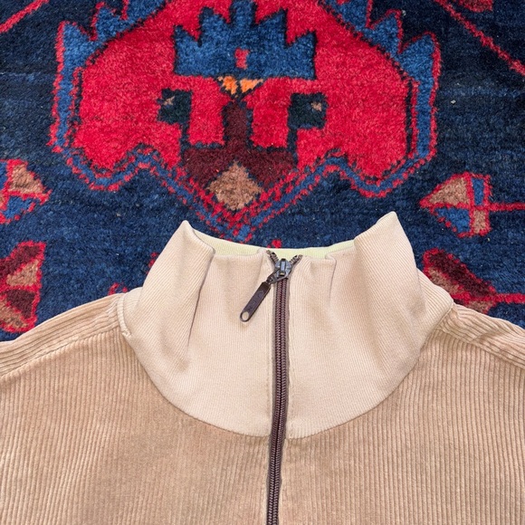 Vintage 80s Utex Corduroy Striped Zip Bomber Jacket - Picture 3 of 13